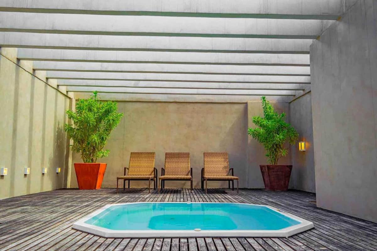Elegante Flat No Centro Da Cidade - 30M² 캄푸스 두스 고이타카지스 외부 사진