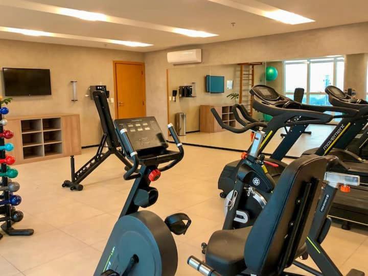 Elegante Flat No Centro Da Cidade - 30M² 캄푸스 두스 고이타카지스 외부 사진